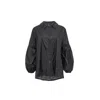 Audrey Vallens Women's Black Spades Athleisure Jacket In Black