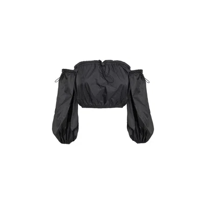 Audrey Vallens Women's Black Spades Athleisure Top