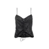Audrey Vallens Women's Black Spades Athleisure Vest In Black