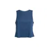 Audrey Vallens Women's Blue Denim Affair Top In Blue