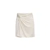 Audrey Vallens Women's Neutrals Bamboo Knot Skirt In White