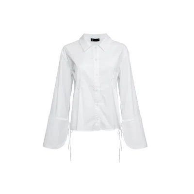Audrey Vallens Women's Poplin Shirt- White