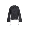 Audrey Vallens Women's Poplin Shirt-black In Black