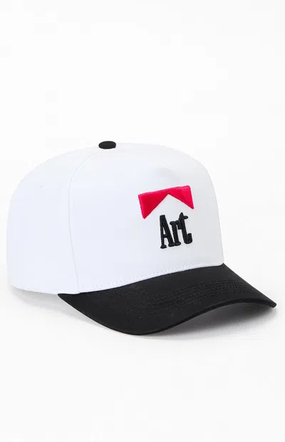 Aug11 Art Snapback Hat In White/black In Multi