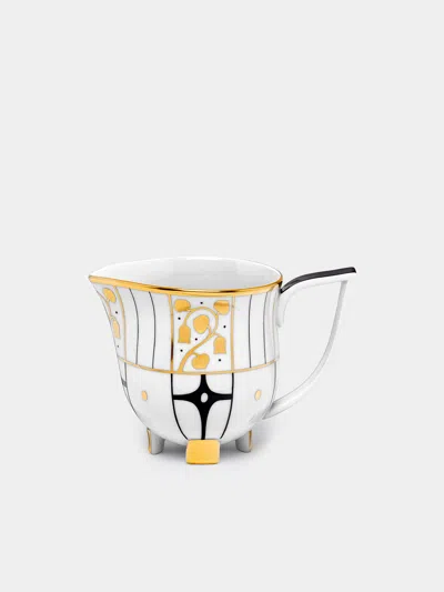 Augarten Déco Vienne Hand-painted Porcelain Creamer  Abask Luxury Gift In Multi