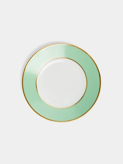 Augarten Hand-painted Porcelain Bread Plate  Abask Luxury Gift In Green