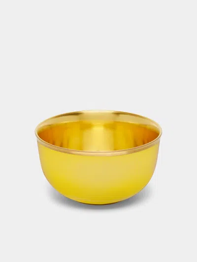 Augarten Hand-painted Porcelain Champagne Coupe  Abask Luxury Gift In Yellow