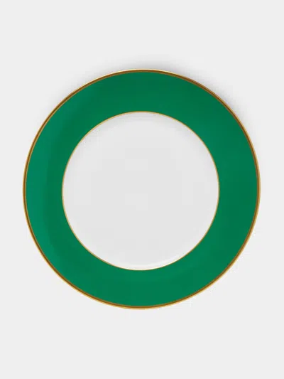 Augarten Hand-painted Porcelain Charger Plate  Abask Luxury Gift In Green