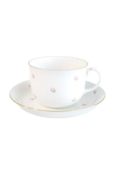 Augarten Wien - Scattered Roses Coffee Cup And Saucer - Multi
