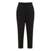 Auguri Women's Black Tencel Trousers In Black