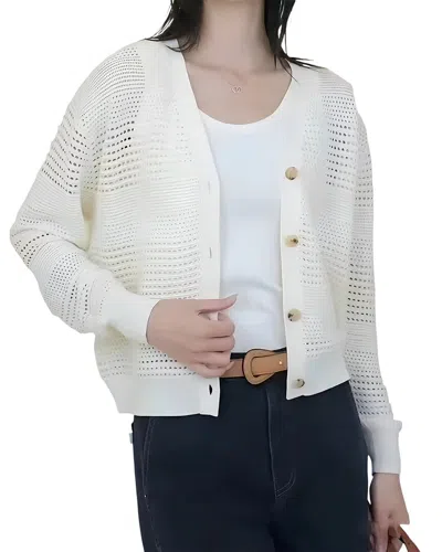 August 1987 Cardigan In White