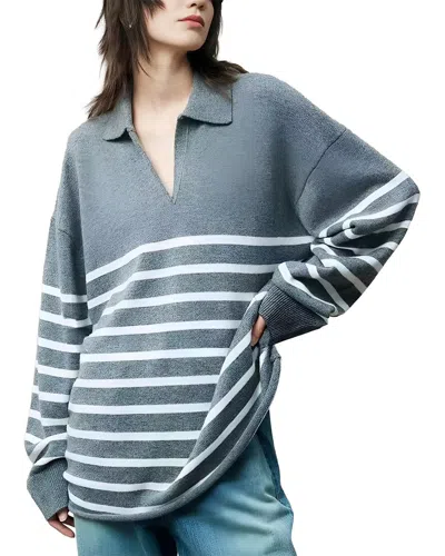 August 1987 Wool & Cashmere-blend Pullover In Blue