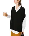 August 1987 Wool-blend Vest In Black