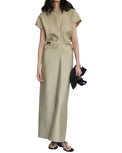 August 1997 Wool-blend Maxi Dress In Neutral