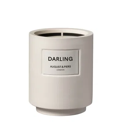 August & Piers Darling Scented Candle 340g In Grey