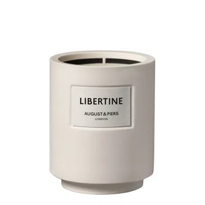 August & Piers Libertine Scented Candle 340g In Grey