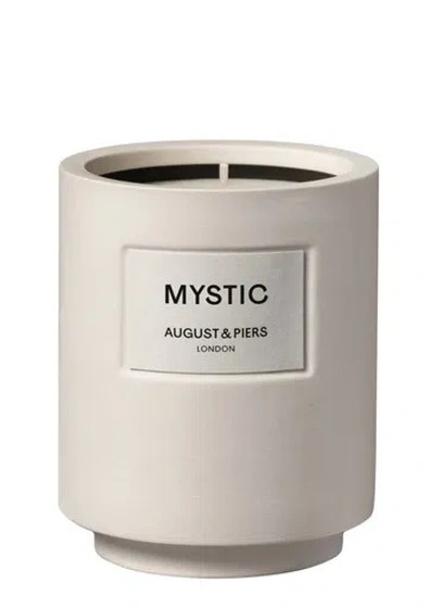 August & Piers Mystic Scented Candle 340g In Grey