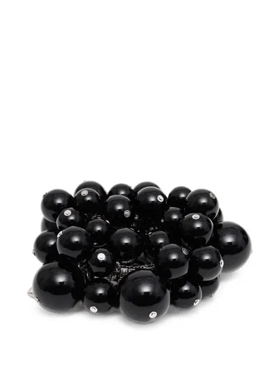 August Barron Beaded Cuff Bracelet In Black