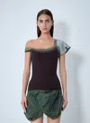 August Barron Double Tank Top In Brown
