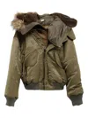 August Barron Fur Hooded Jacket In Multi