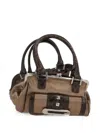 August Barron Tote Bag Mit Python-print In Brown