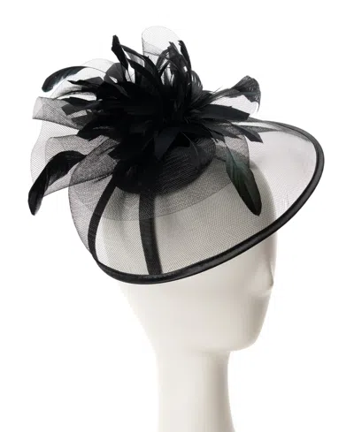 August Hats Net Fascinator Hat In Black