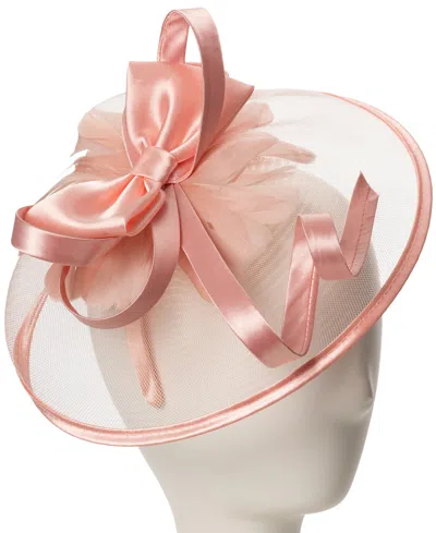 August Hats Net Fascinator Hat In Orange