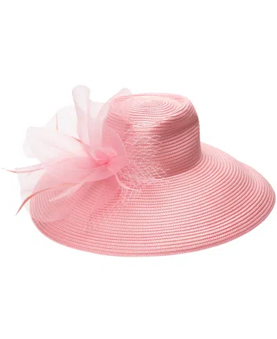 August Hats Romantic Profile Crinoline Hat In Pink