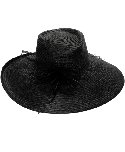 August Hats Romantic Profile Hat In Black
