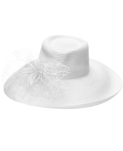 August Hats Romantic Profile Hat In White