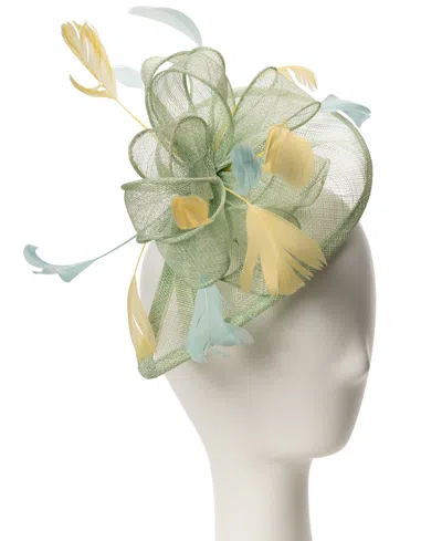 August Hats Sculpted Fascinator Hat In Green