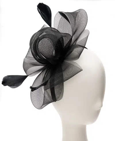 August Hats Simple Bow Fascinator Hat In Black