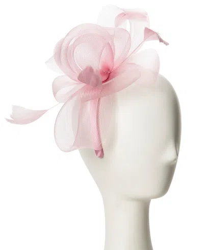 August Hats Simple Bow Fascinator Hat In Pink