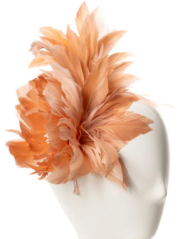 August Hats Sweet Floral Fascinator Hat In Orange