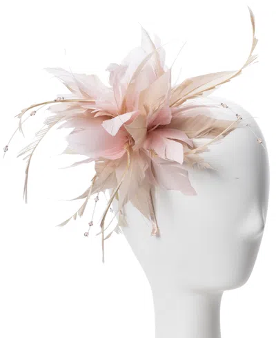 August Hats Two-tone Fascinator Hat In Pink