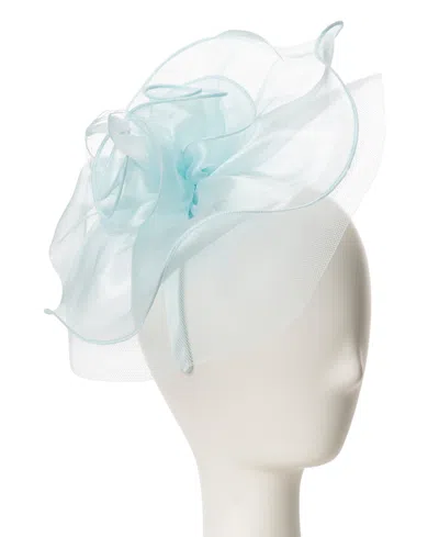 August Hats Wavy Net Fascinator Hat In Blue