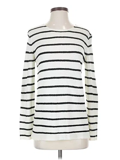 Pre-owned August Mist Pullover Sweater In White