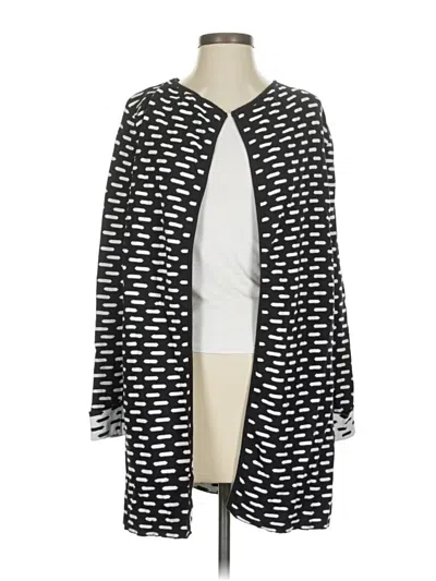 Pre-owned August Silk Cardigan Sweater In Black