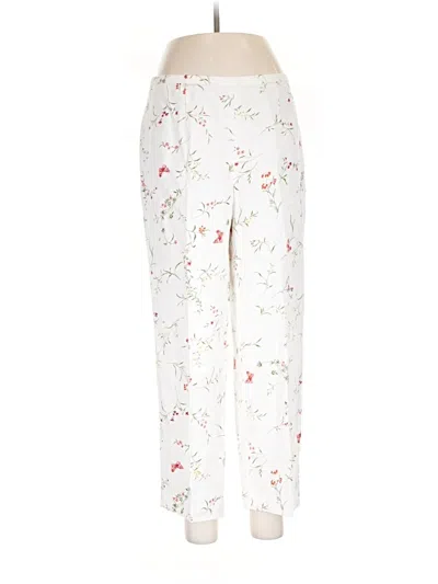 Pre-owned August Silk Casual Pants In White
