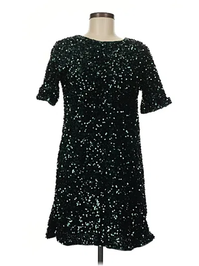 Pre-owned August Silk Cocktail Dress In Green