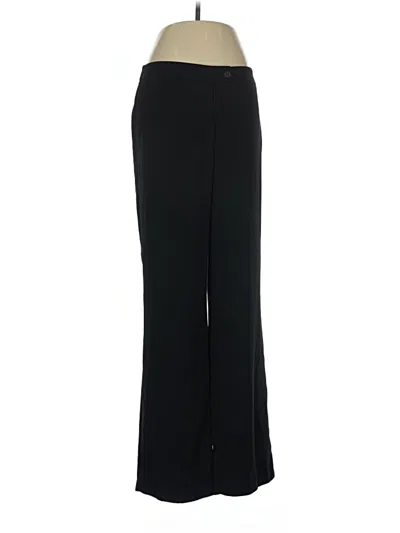 Pre-owned August Silk Dress Pants In Black