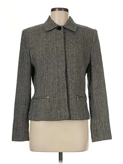Pre-owned August Silk Jacket In Gray