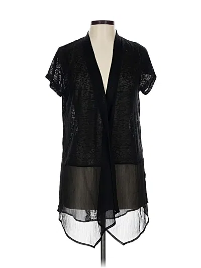 Pre-owned August Silk Kimono In Black