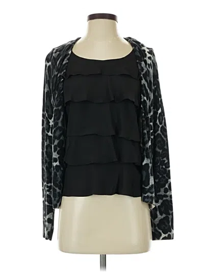 Pre-owned August Silk Kimono In Black