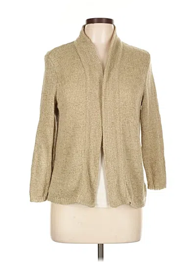 Pre-owned August Silk Kimono In Brown