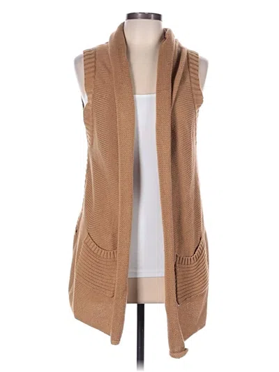 Pre-owned August Silk Kimono In Brown