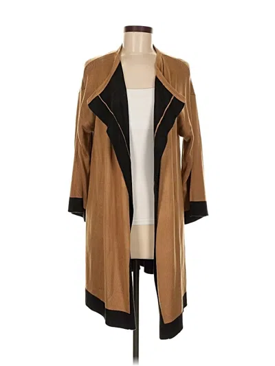 Pre-owned August Silk Kimono In Brown