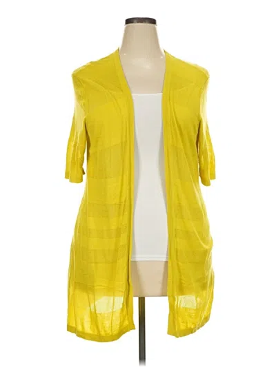 Pre-owned August Silk Kimono In Yellow