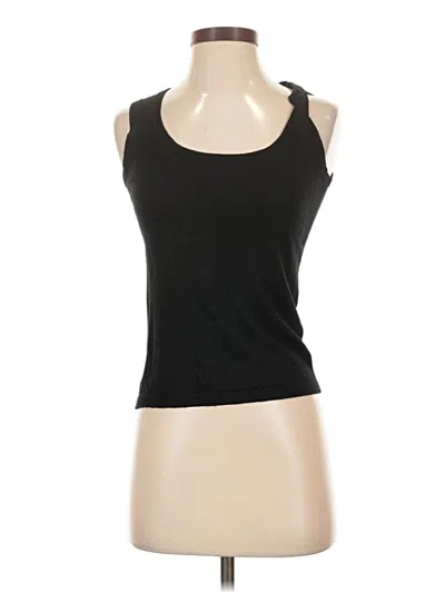 Pre-owned August Silk Pullover Sweater In Black