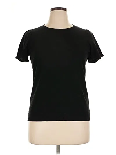 Pre-owned August Silk Short Sleeve T-shirt In Black